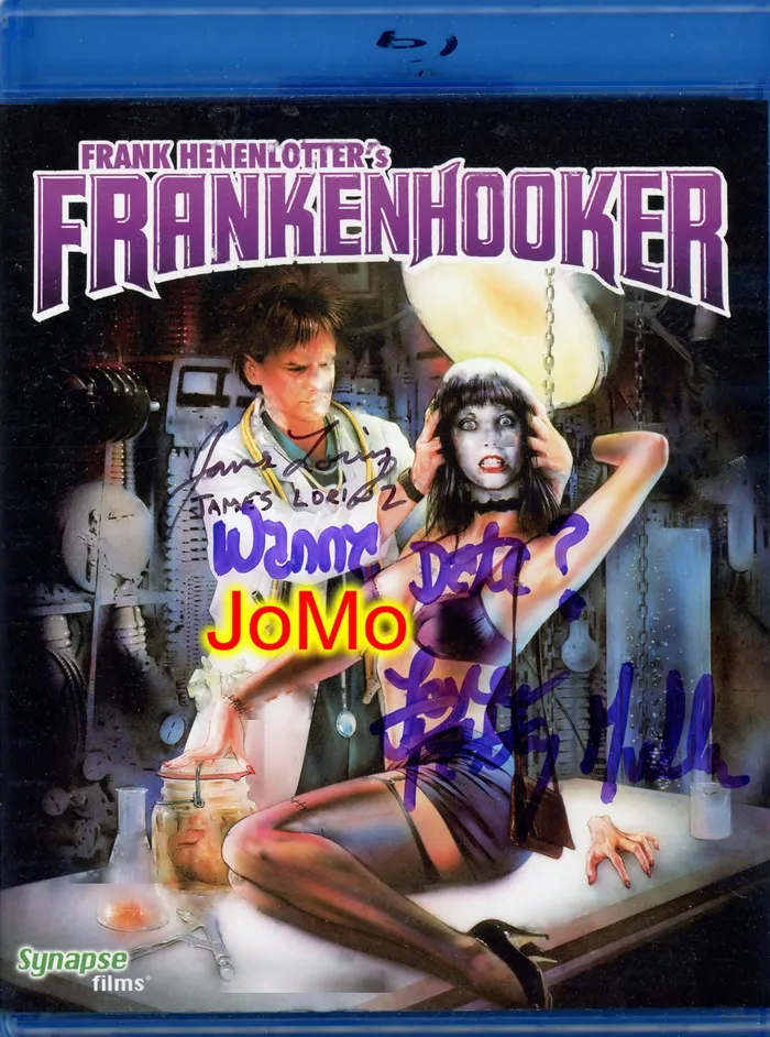 JoMo Autographs Vibrators Patty Mullen James Lorinz FRANKENHOOKER Autographed 8x10 Bluray Cover B JoMo Autographs Vibrators Patty Mullen James Lorinz FRANKENHOOKER Autographed 8x10 Bluray Cover B