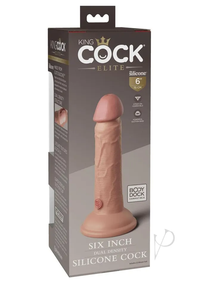 Kc Elite Dual Dense Cock 6 Light King Cock Female Sex Toys