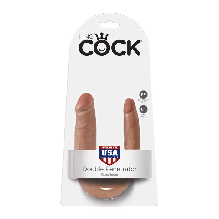 King Cock Dildos King Cock Ultra Realistic UShaped Small Double Trouble Dildo