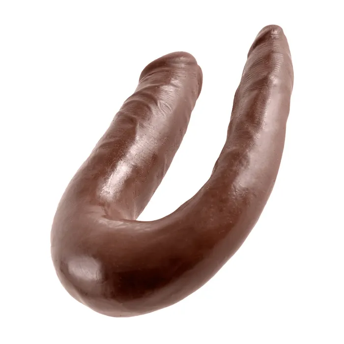 King Cock Dildos King Cock Ultra Realistic UShaped Small Double Trouble Dildo