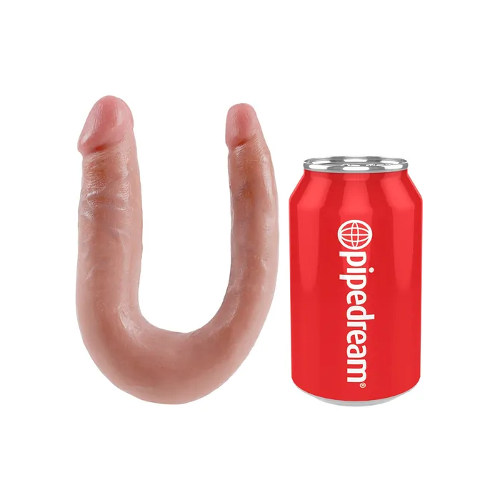 King Cock Dildos King Cock Ultra Realistic UShaped Small Double Trouble Dildo
