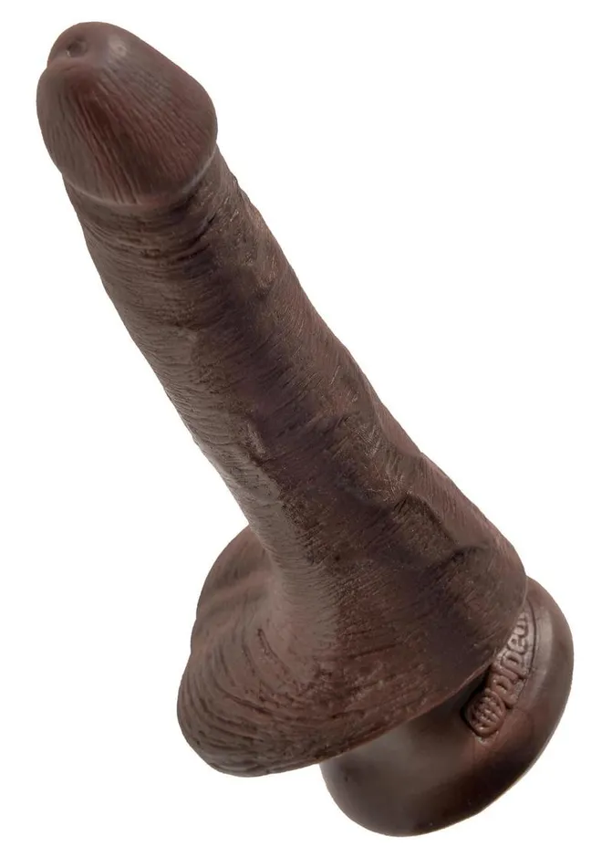 King Cock Kc 6 Cock Wballs Brown Dildos
