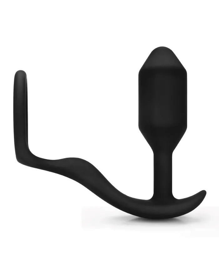 Male Sex Toys Castle Megastore BVibe Snug Tug Weighted Silicone Plug Penis Ring