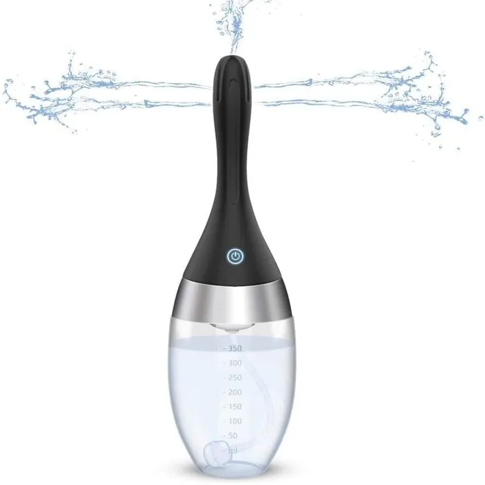 Adorime Anal Automatic Electric Water Spray Enema Bulb 12 fl oz White