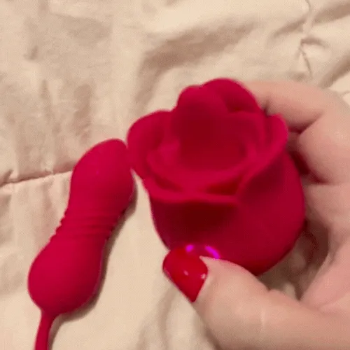 Adorime Female Sex Toys Rose Passion Toy with Thrusting Dildo for Couples Clitoral Nipple Licker for Woman Close Up Pussy Licking Girl on Girl