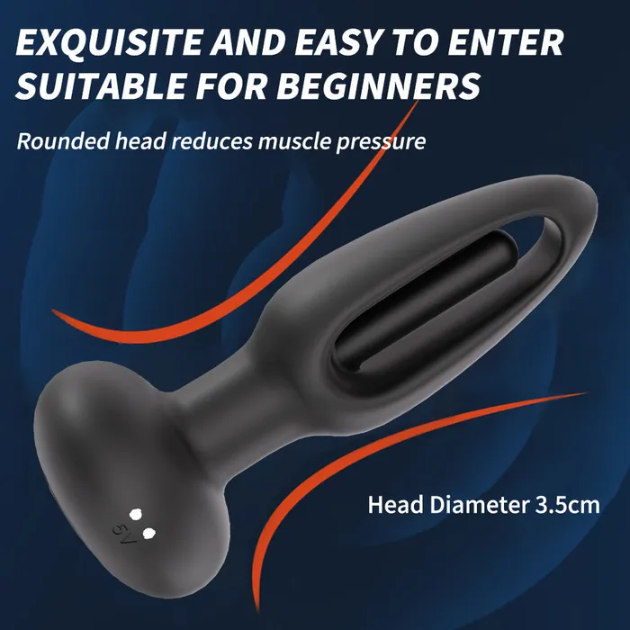 Anal Oronova Anal Flapping Butt Plug Vibrating Portable