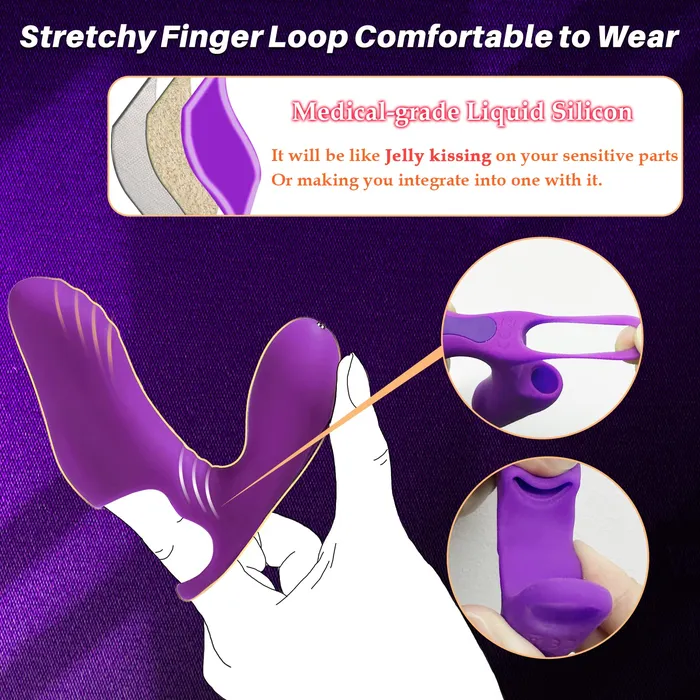 Finger G Spot Vibrator Dual Vibrations Oronova Female Sex Toys