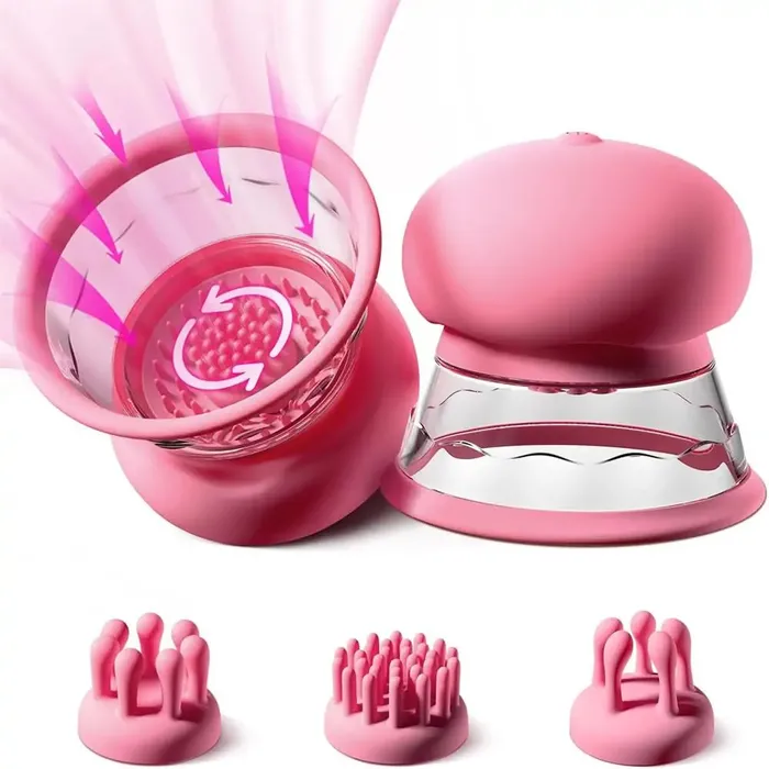 Male Sex Toys 3 Brush Heads Nipple Teasers Manual Sucking with 10 Powerful Rotation Modes Adorime Male Sex Toys 3 Brush Heads Nipple Teasers Manual Sucking with 10 Powerful Rotation Modes Adorime
