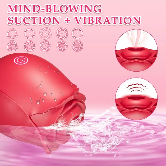 Male Sex Toys Adorime Rose Toy Wider Sucking Opening with Mindblowing Suciton App Remote Control