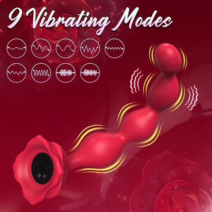 Oronova Anal Beads with Vibration Male Sex Toys