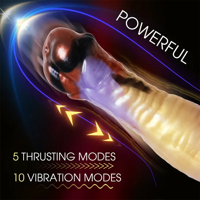 Oronova Dildos 827 inches RemoteControlled Thrusting Dildo 5 Modes 10 Vibes