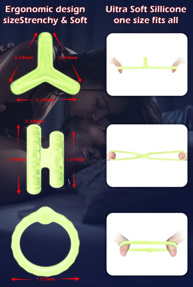 Oronova Male Sex Toys Cock Ring Set Erection Couple Toy