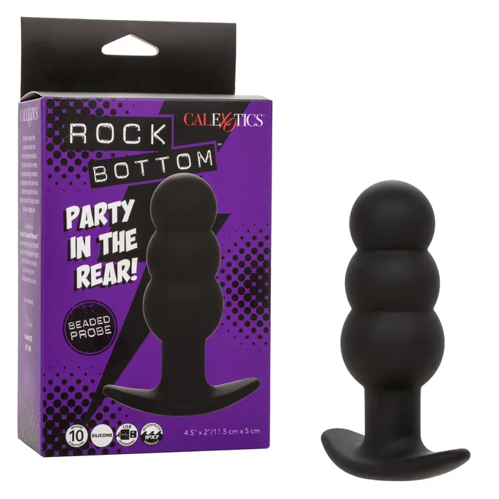 Anal Calexotics Rock Bottom Beaded Probe