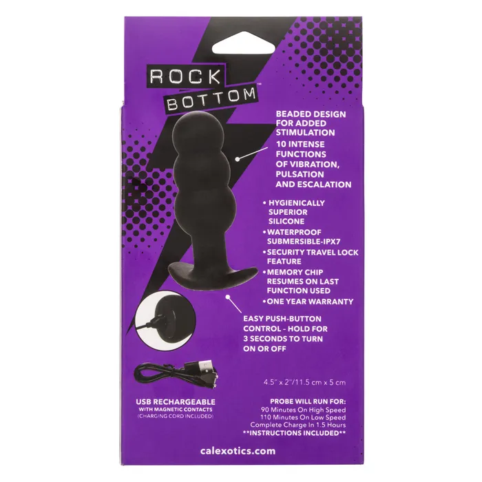 Anal Calexotics Rock Bottom Beaded Probe