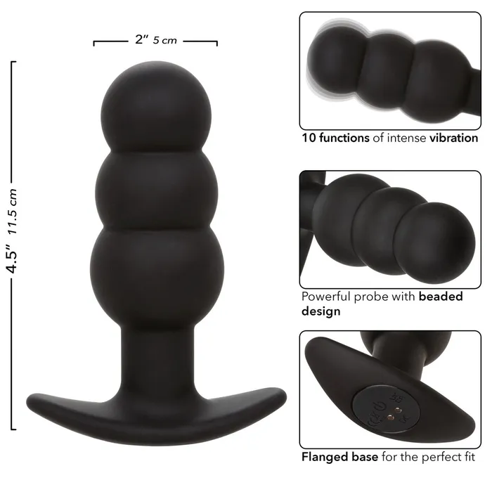 Anal Calexotics Rock Bottom Beaded Probe