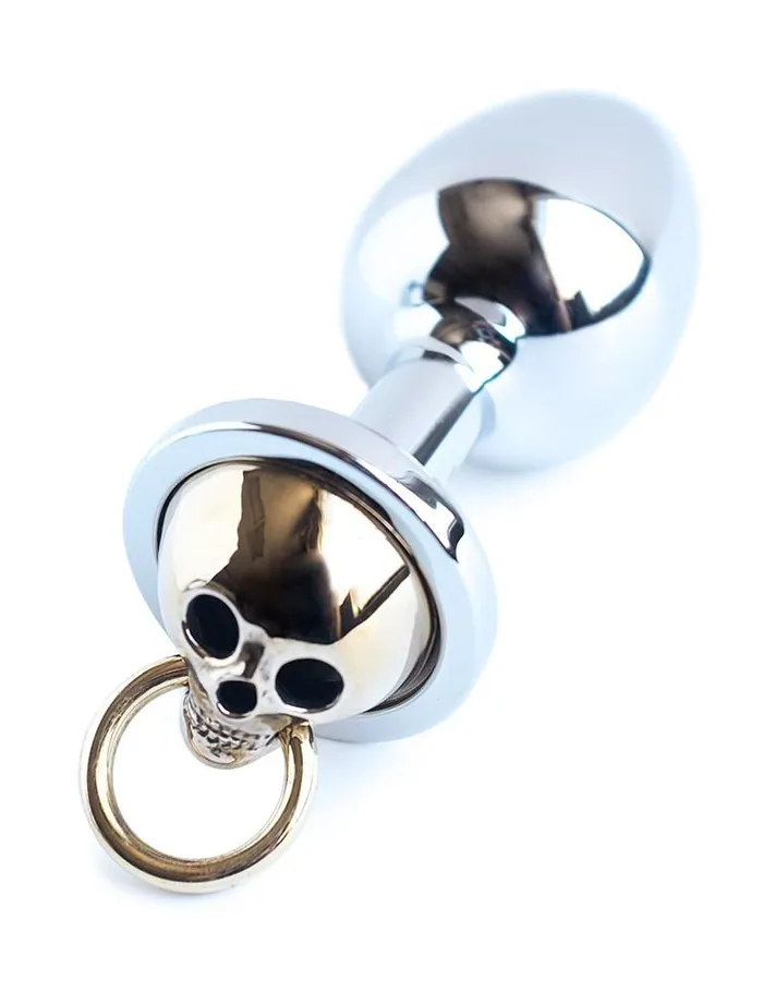 Anal Stockroom Skull Face Stainless Steel Butt Plug