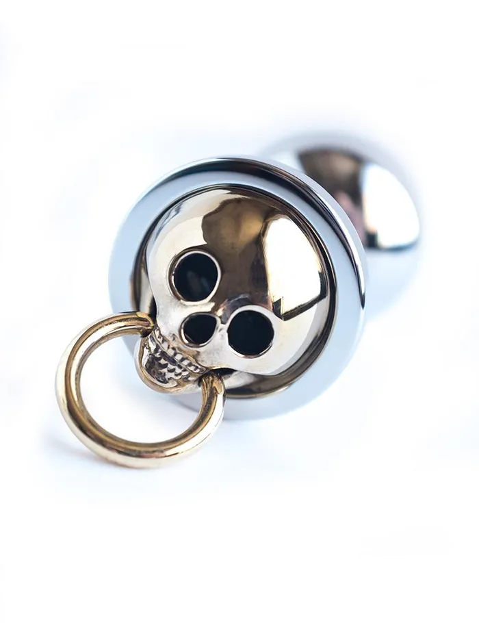 Anal Stockroom Skull Face Stainless Steel Butt Plug