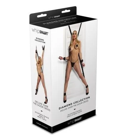 Anal Windsor WhipSmart Diamond Deluxe Over The Door Cross Black