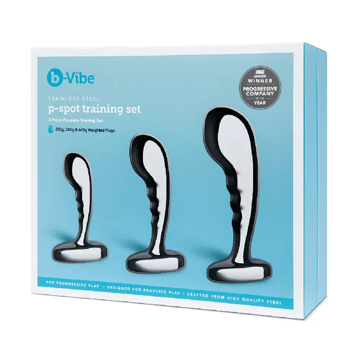 bVibe Stainless Steel PSpot Training Set bVibe Anal