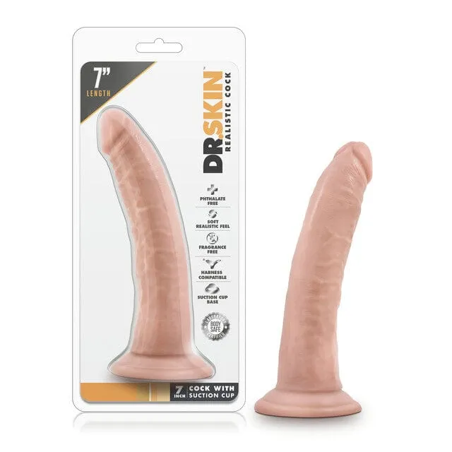 Blush Blush Dr Skin Vanilla 7 Inch Cock With Suction Cup Dildos