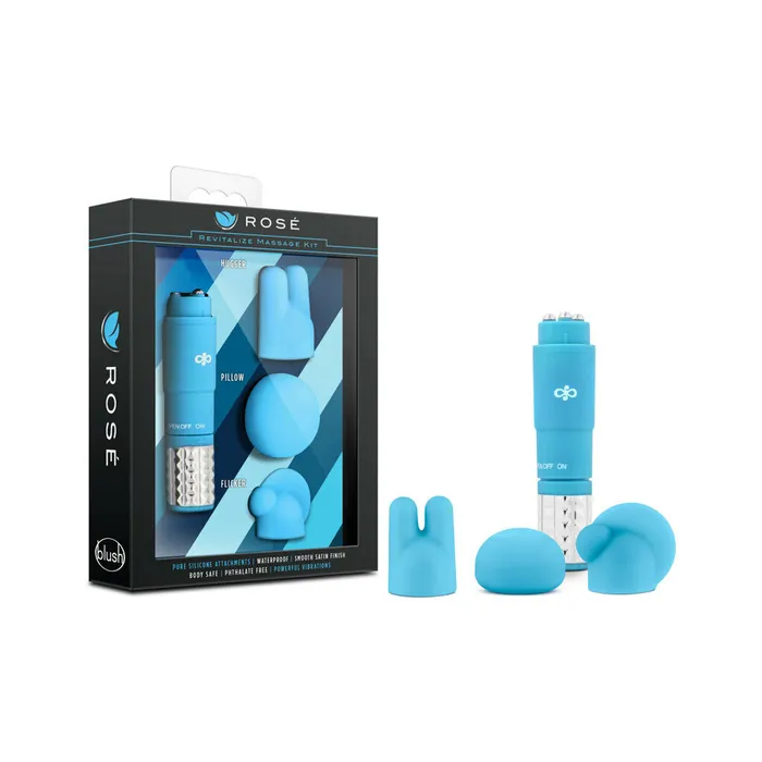 Blush Vibrators Rose Revitalize Massage Kit Blue