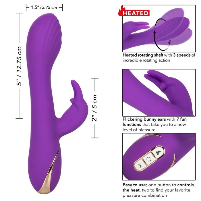 CALEXOTICS Female Sex Toys Calexotics Jack Rabbit Heated Silicone Rotating G Rabbit