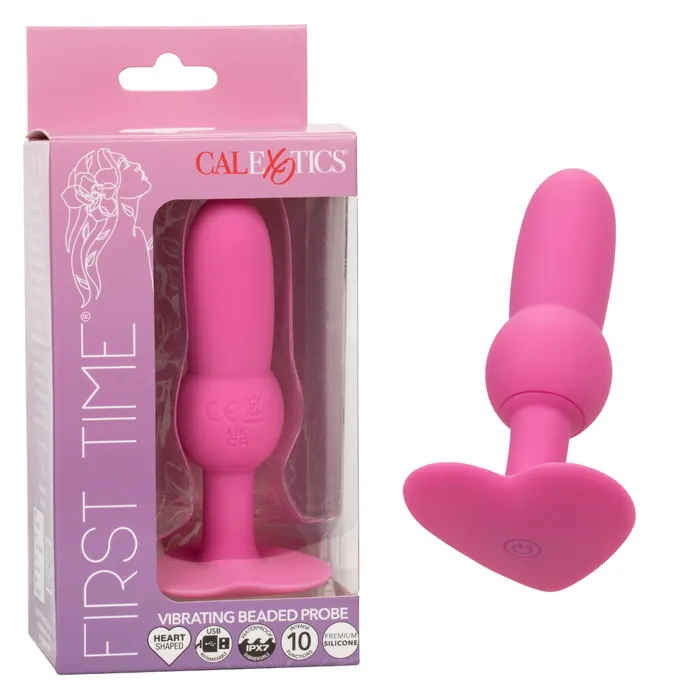 Calexotics First Time Vibrating Beaded Probe Female Sex Toys