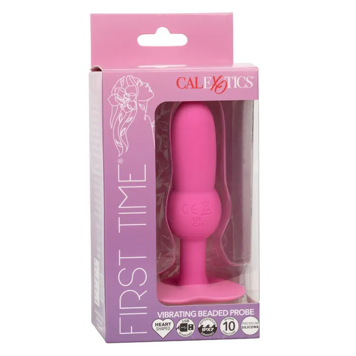 Calexotics First Time Vibrating Beaded Probe Female Sex Toys
