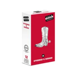 Claredale Male Sex Toys Four Seasons Studded And Ribbed Condoms 12 pack