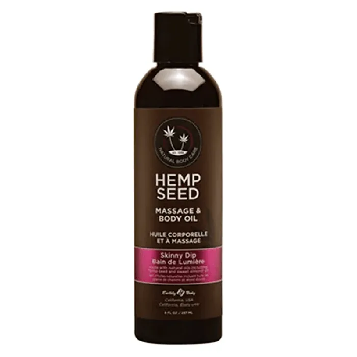 Couples Earthly Body Earthly Body Hemp Seed Massage Oil Skinny Dip