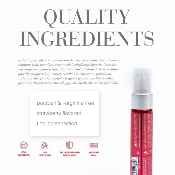Couples System JO System JO Nipple Titillator Electric Strawberry Arousal Gel