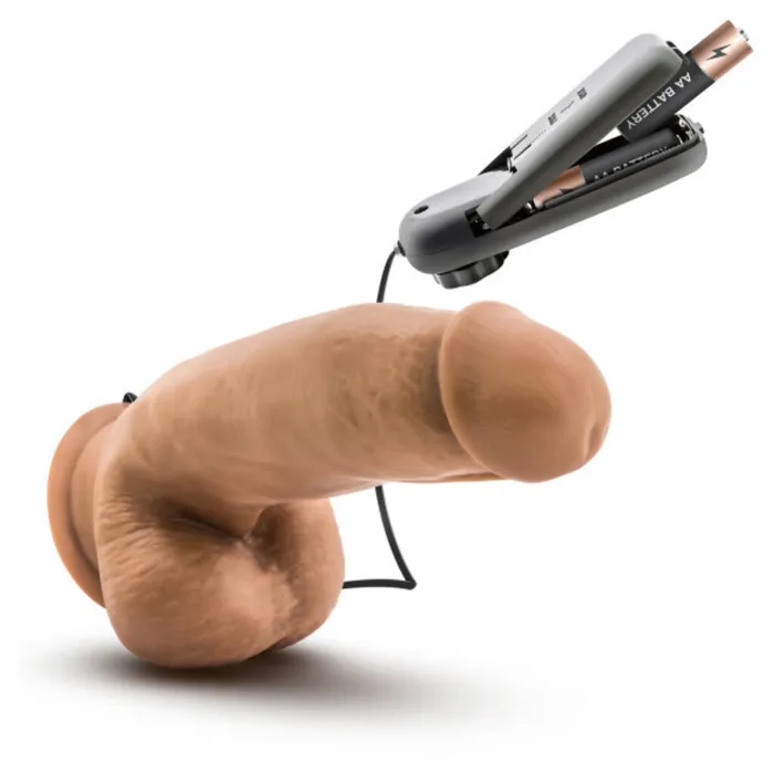 Female Sex Toys Blush Loverboy MMA Fighter 7in Vibrating Realistic Cock Mocha