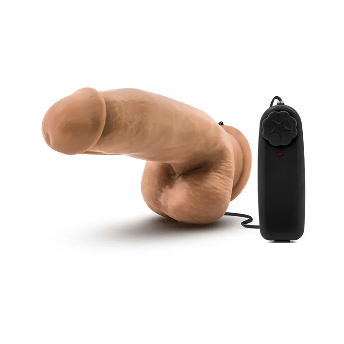 Female Sex Toys Blush Loverboy MMA Fighter 7in Vibrating Realistic Cock Mocha