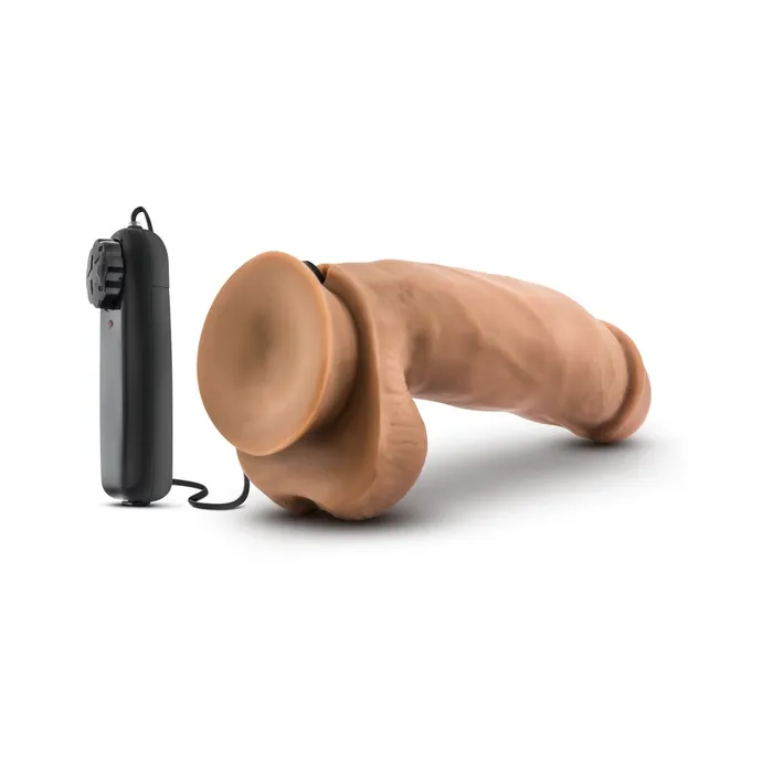Female Sex Toys Blush Loverboy MMA Fighter 7in Vibrating Realistic Cock Mocha