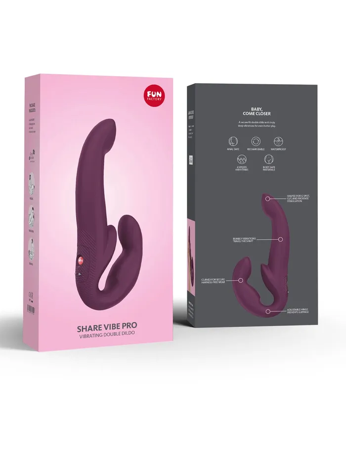Female Sex Toys Fun Factory Fun Factory Share Vibe Pro Vibrating Strapless StrapOn