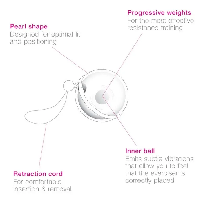 Female Sex Toys Intimina Intimina Laselle Kegel Exerciser 48g Weighted Ball