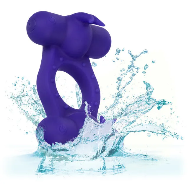 Female Sex Toys Silicone Rechargeable Triple Orgasm Enhancer Calexotics