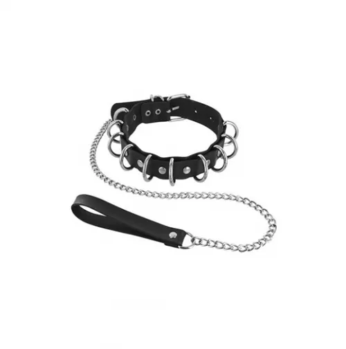 Fetish Tentation Choker with Rings and Leash Fetish Tentation Male Sex Toys