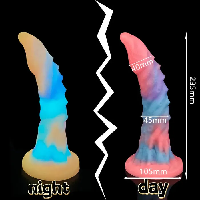 GlowintheDark Beast Dildo Soft Silicone Adventurous Fantasy Pleasure Romulus Female Sex Toys