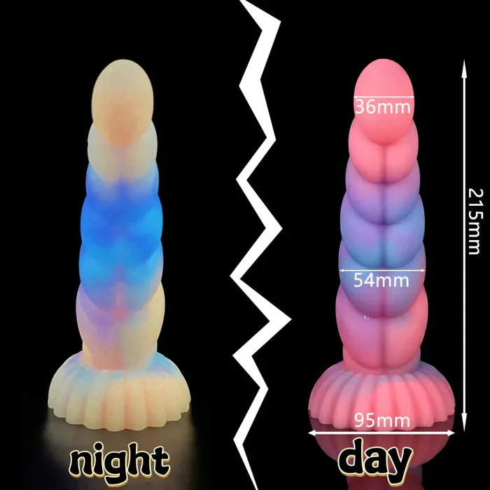 GlowintheDark Beast Dildo Soft Silicone Adventurous Fantasy Pleasure Romulus Female Sex Toys