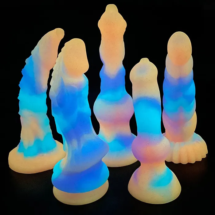 GlowintheDark Beast Dildo Soft Silicone Adventurous Fantasy Pleasure Romulus Female Sex Toys