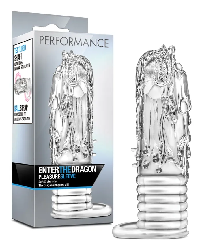 Male Sex Toys Blush Blush Performance Enter the Dragon Penis Sleeve