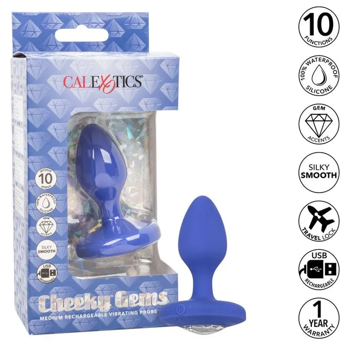 Male Sex Toys CALEXOTICS Calexotics Cheeky Gem Vibrating Probe Medium