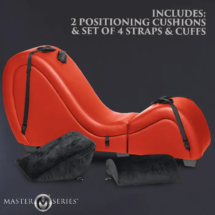 Master Series Kinky Sex Chaise With Love Pillows Master Series Male Sex Toys Master Series Kinky Sex Chaise With Love Pillows Master Series Male Sex Toys