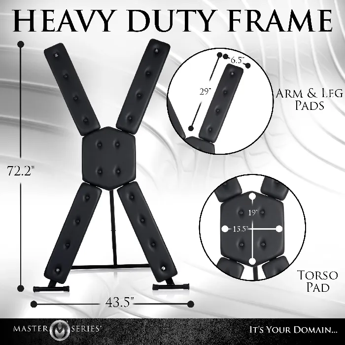 Master Series Male Sex Toys Master Series St Andrews Cross Deluxe