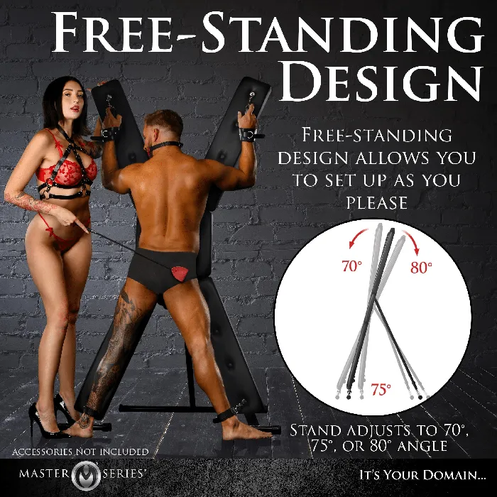 Master Series Male Sex Toys Master Series St Andrews Cross Deluxe
