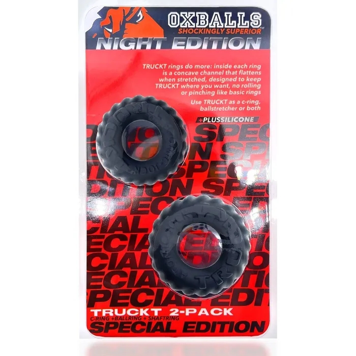 Oxballs Truckt Cockring 2 Pack Special Edition Night Oxballs Male Sex Toys Oxballs Truckt Cockring 2 Pack Special Edition Night Oxballs Male Sex Toys