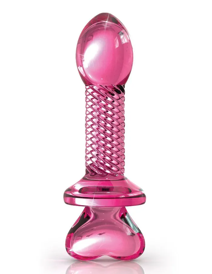 Pipedream Products Anal Icicles No 82 Pink GLASS BUTT PLUG