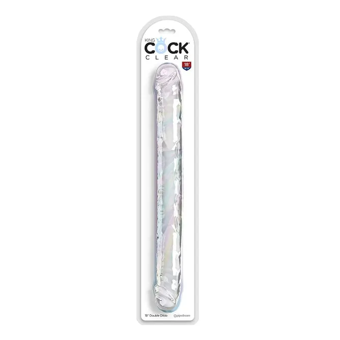 Pipedream Products Dildos Pipedream Products Double Trouble 18 Clear Dildo