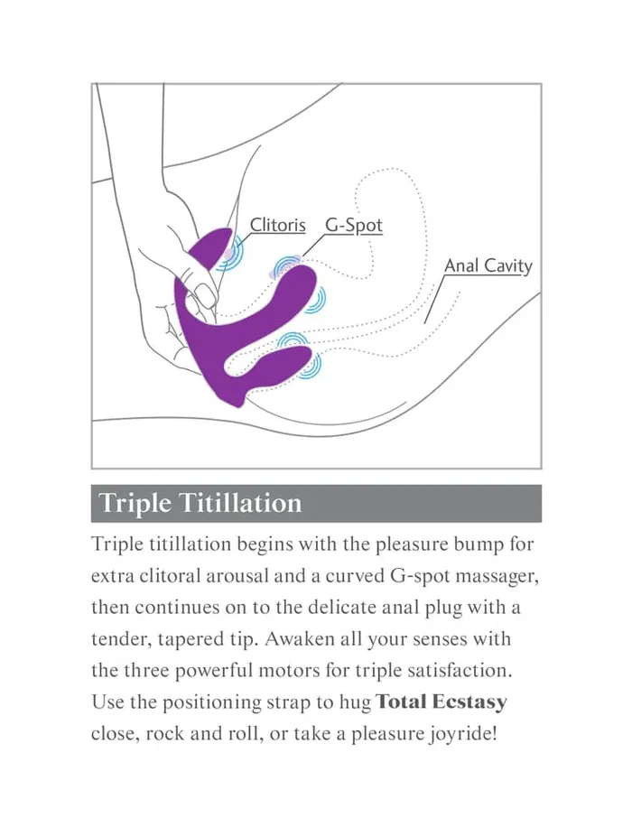 Pipedream Products Female Sex Toys Pipedream Products 3Some Total Ecstasy Vibrator